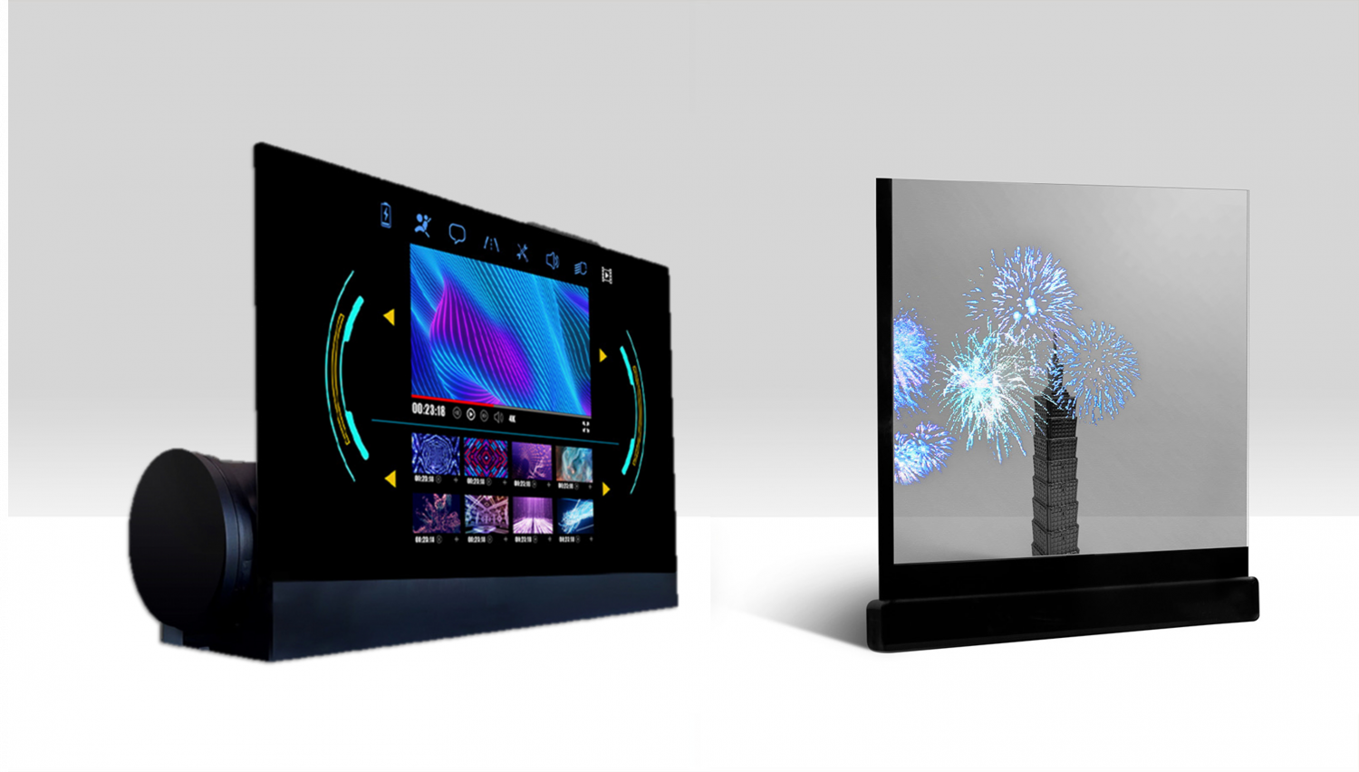 可卷式、折迭性、高透明